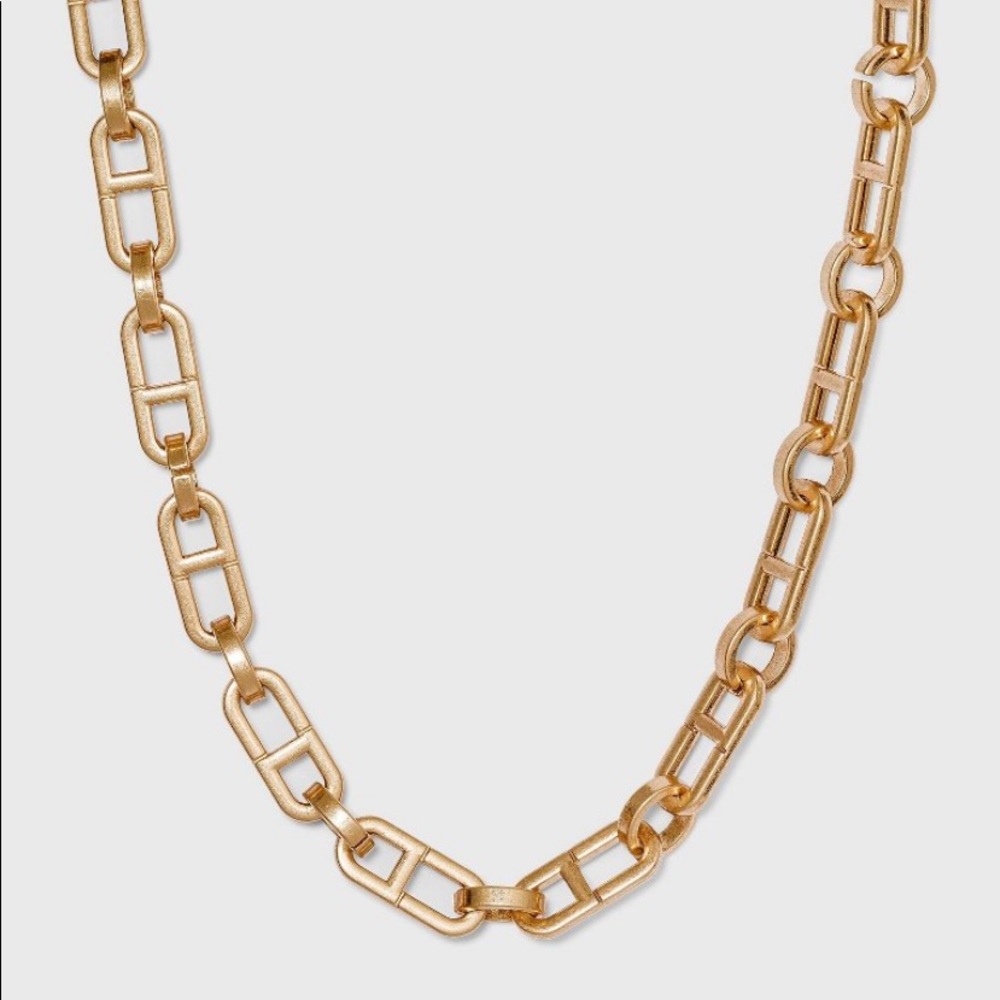 Gold Link Chain Necklace NWT Universal Thread